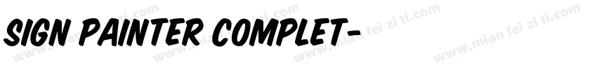 Sign Painter Complet字体转换